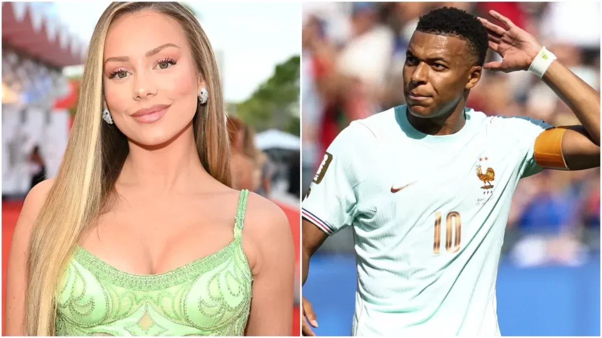 Aktris Ester Exposito berada di tribun selama pertandingan di mana Kylian Mbappe bersinar. 