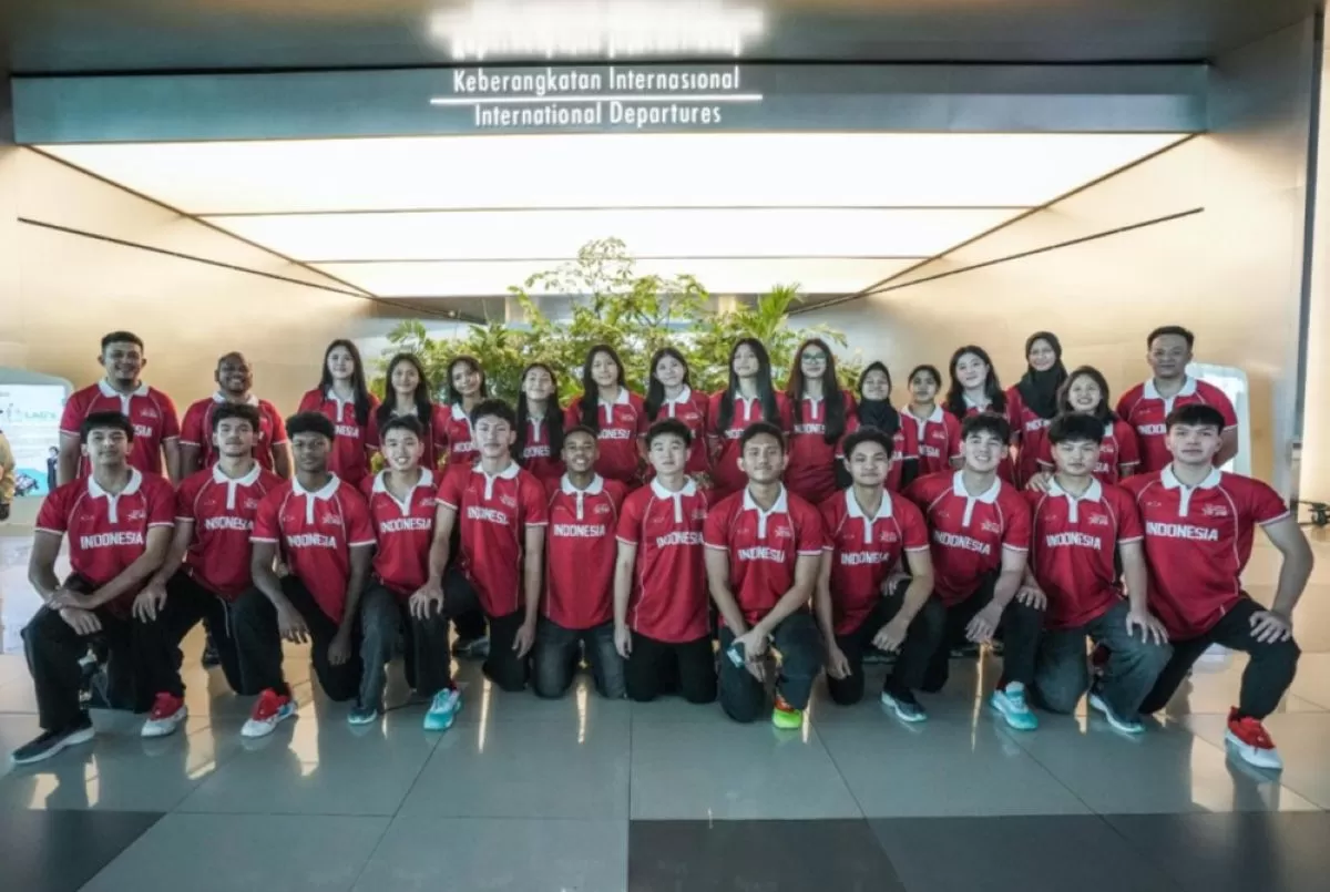 Rombongan DBL Indonesia All Star 2026 bersiap terbang ke Amerika Serikat. (DBL)