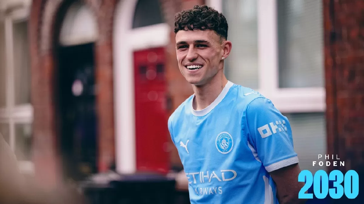 Phil Foden bertahan di Manchester City hingga 2030. (Manchester City)
