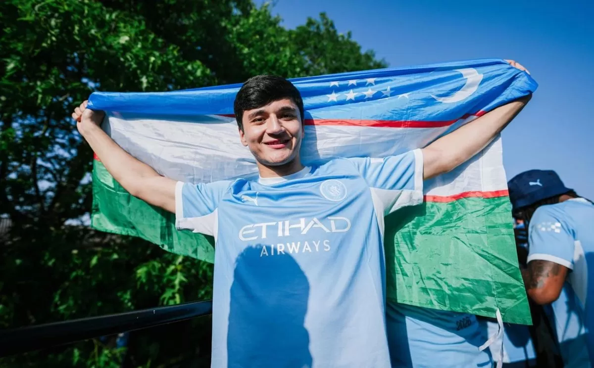 Abdukodir Khusanov, pemain Uzbekistan yang bersinar di Manchester City. (Manchester City)
