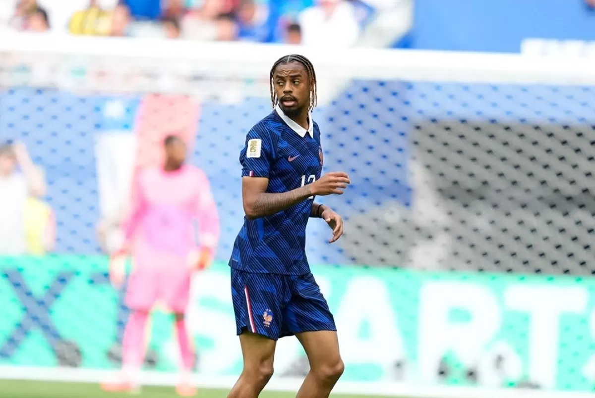 Bradley Barcola saat tampil bersama skuat Prancis di Piala Dunia 2026. (@equipedefrance)