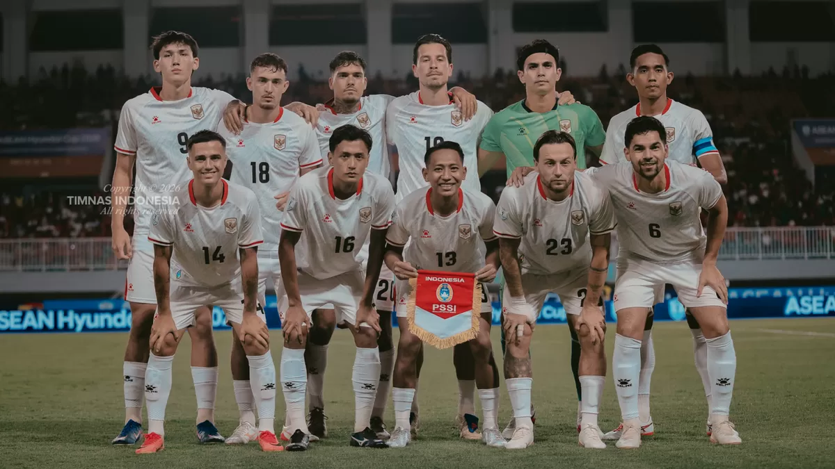 Timnas Indonesia di penampilan pertama Grup A ASEAN Championship 2026 melawan Kamboja, di Stadion Pakansari, Kab. Bogor, Senin, 27 Juli.