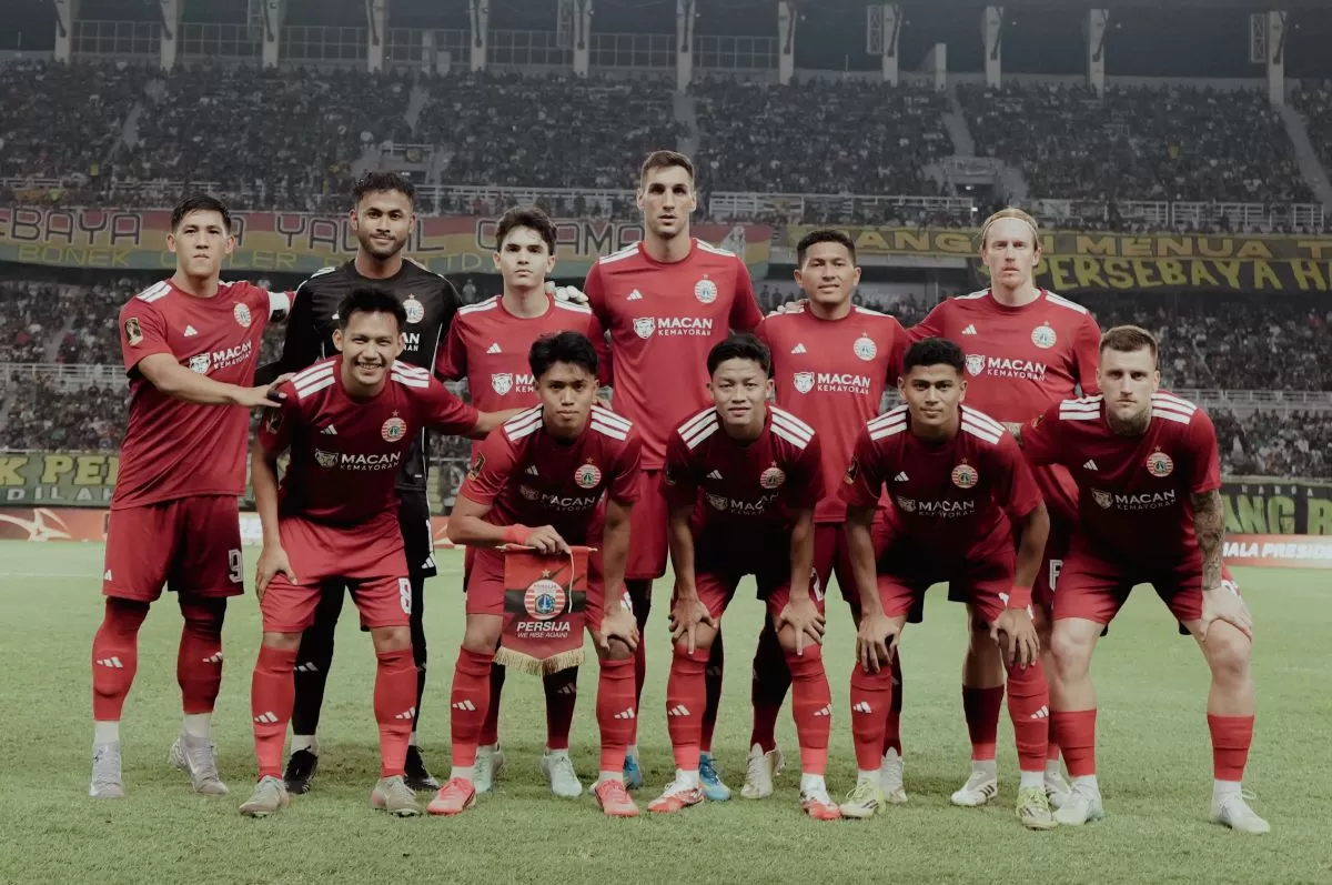 Skuat Persija pada laga melawan Persebaya di Piala Presiden 2026. (Persija)
