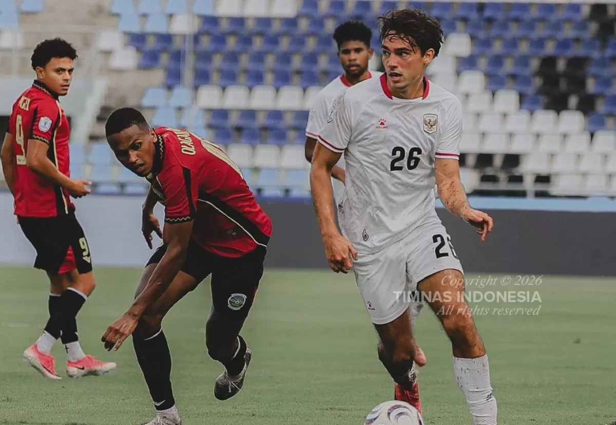 Timns Indonesia gulung Timor Leste 3-0 di ASEAN Championship 2026. (@timnasindonesia)