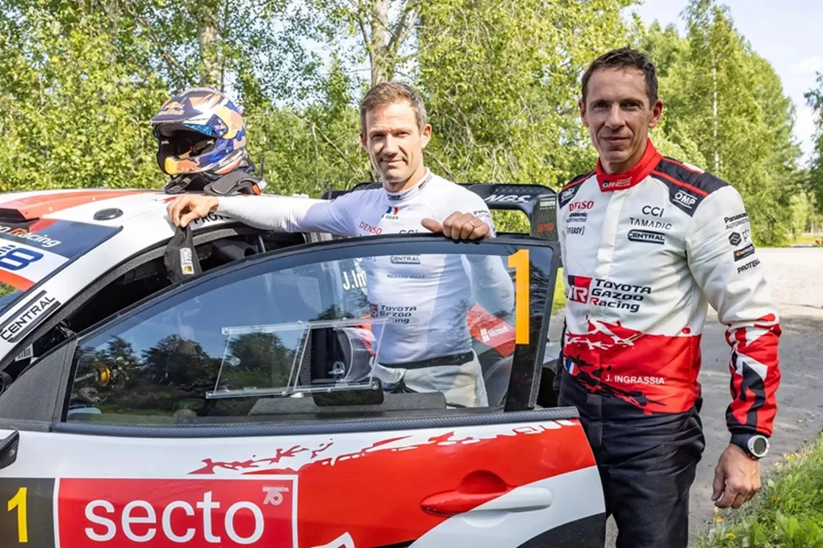 Sebastien Ogier dan Julien Ingrassia alami kecelakaan mengerikan di Reli Finlandia. (Toyota Gazoo Racing WRT Toyota GR Yaris Rally1)