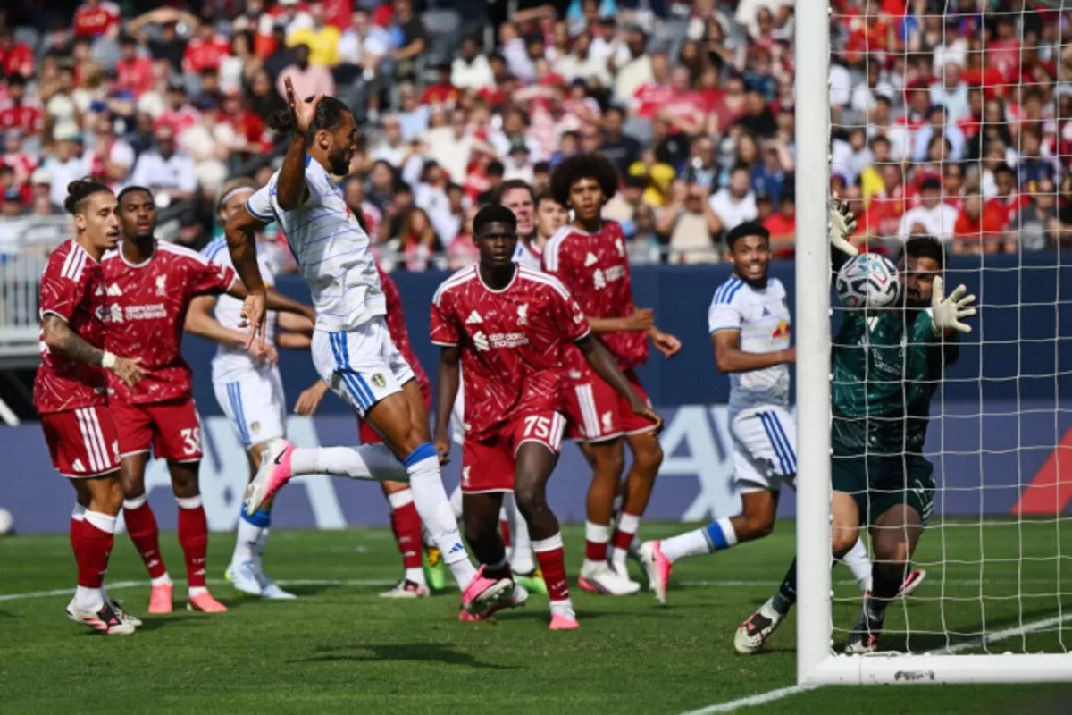 Pertandingan uji coba Liverpool vs Leeds United.