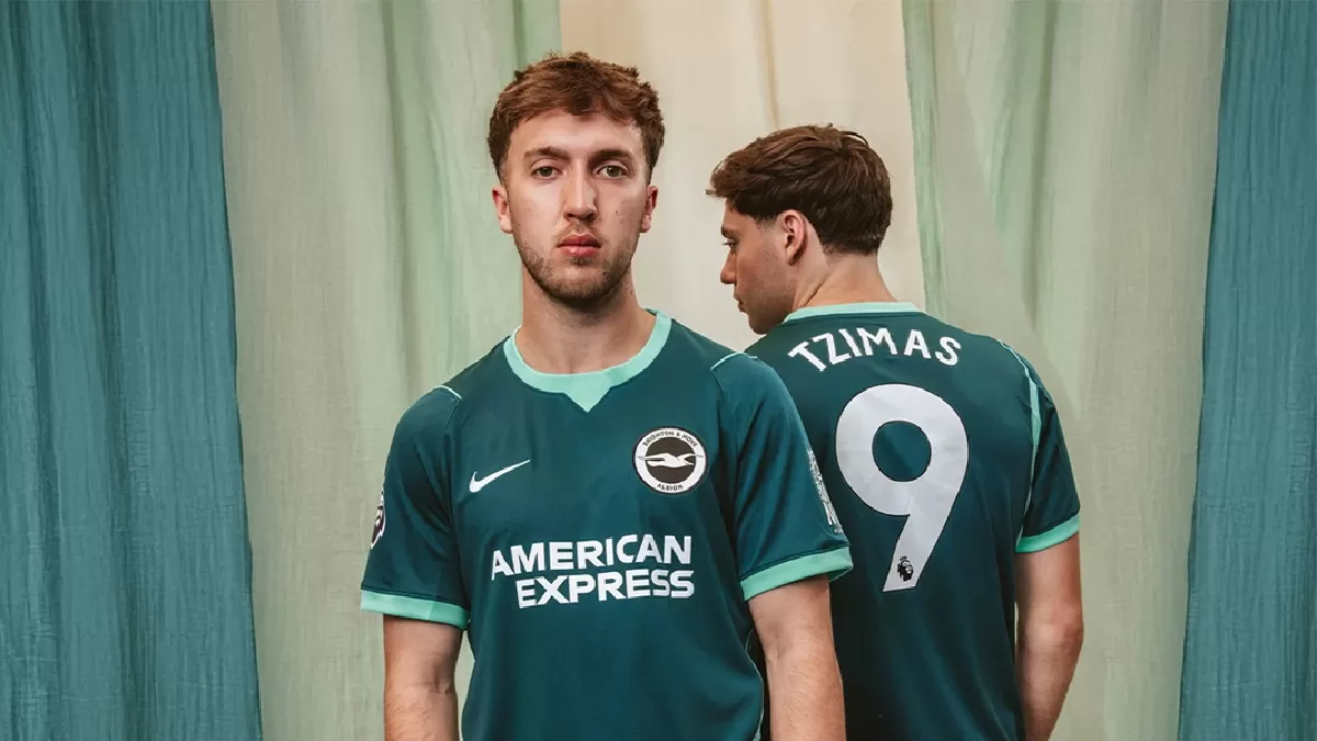 Jersey ketiga Brighton & Hove Albion untuk musim 2026/27. (Brighton & Hove Albion)