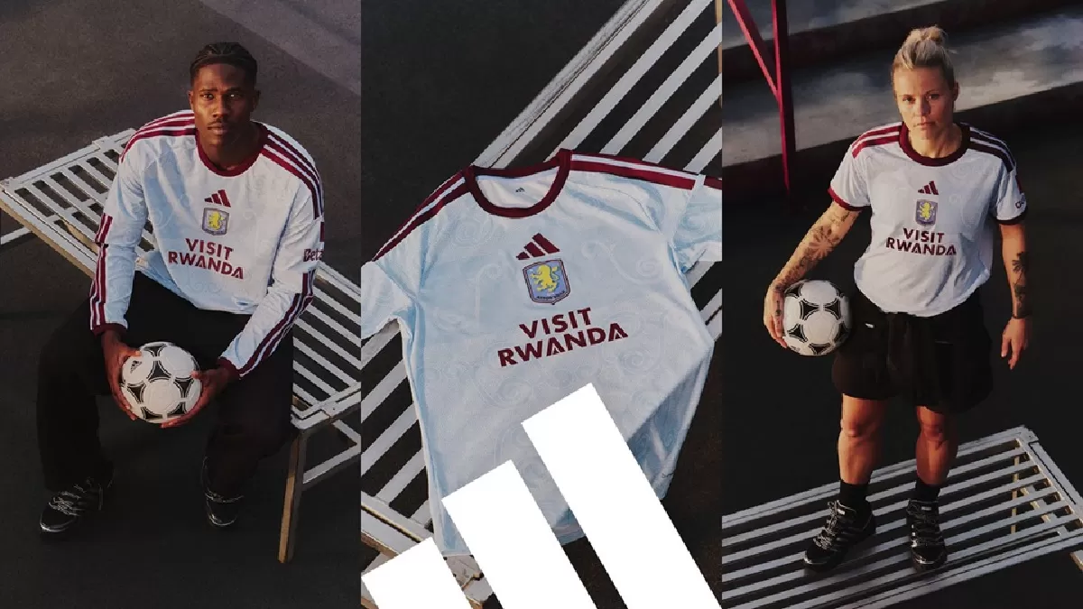 Aston Villa dan Adidas luncurkan jersey ketiga untuk musim 2026/27. (Aston Villa)