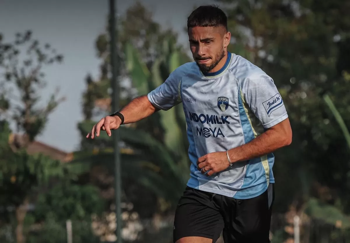 Alexandre Ramalingom jalani pemusatan latihan di Yogyakarta. (@persita.official)