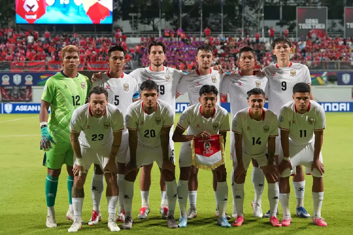 Starting XI Timnas Indonesia vs Singapura di Piala AFF 2026. (KitaGaruda)