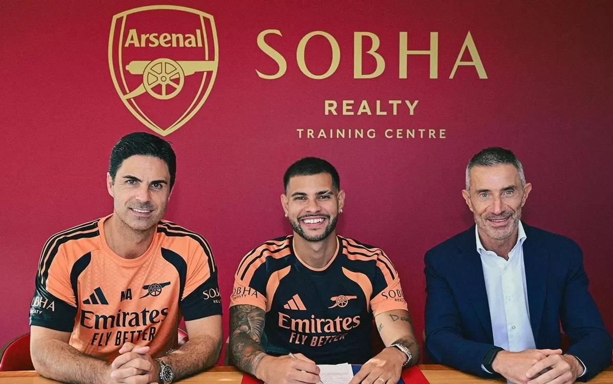 Bruno Guimaraes akan berseragam Arsenal musim 2026/27. (Arsenal)