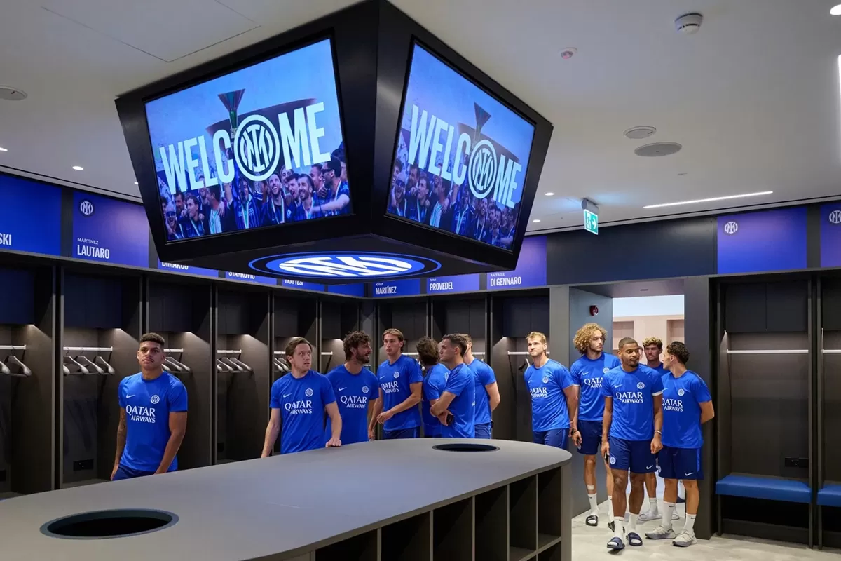 Skuat Inter Milan kunjungi fasilitas baru di Inter Training Center. (Inter Milan)