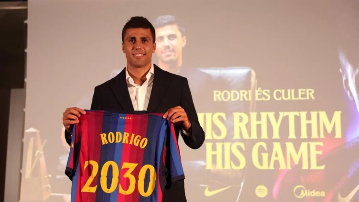 Barcelona resmi rekrut Rodri dengan durasi kontrak sampai 2030.