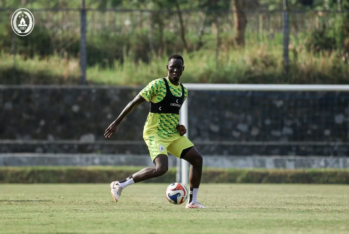 Moussa Bagayoko jalani debutnya di PSS Sleman. (PSS Sleman)