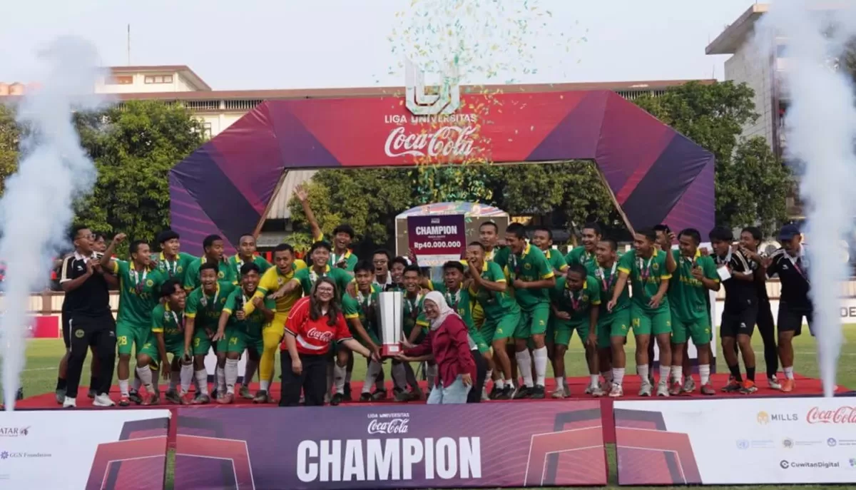 Selebrasi UNJ sebagai juara Liga Universitas 2026 Regional Jakarta. (Tim Media Unileague)