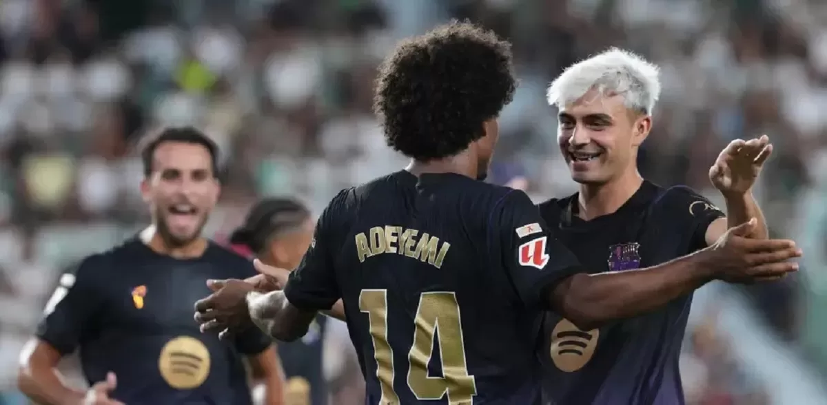 Karim Adeyemi menyumbang satu gol dalam penampilan ofensif yang memukau bersama Barca.