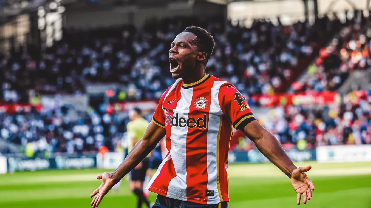 Mamadou Sangare beri kontribusi kemenangan Brentford 3-0 atas Tottenham Hotspur. (Brentford FC)