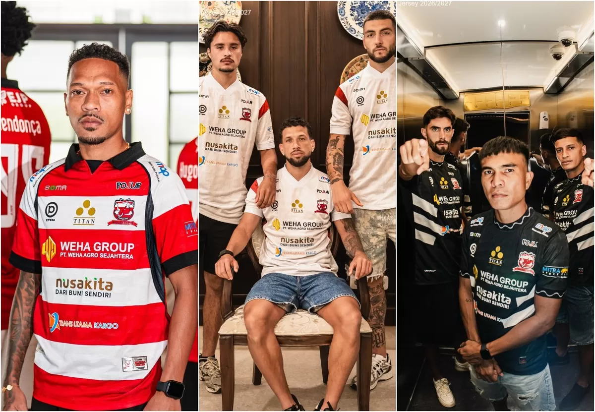 Madura United FC luncurkan jersey untuk Super League 2026/27. (Madura United FC)