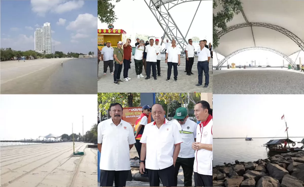 Ketua Umum KONI Pusat Marciano Norman meninjau  kesiapan venue Pekan Olahraga Nasional (PON) Pantai I/2026