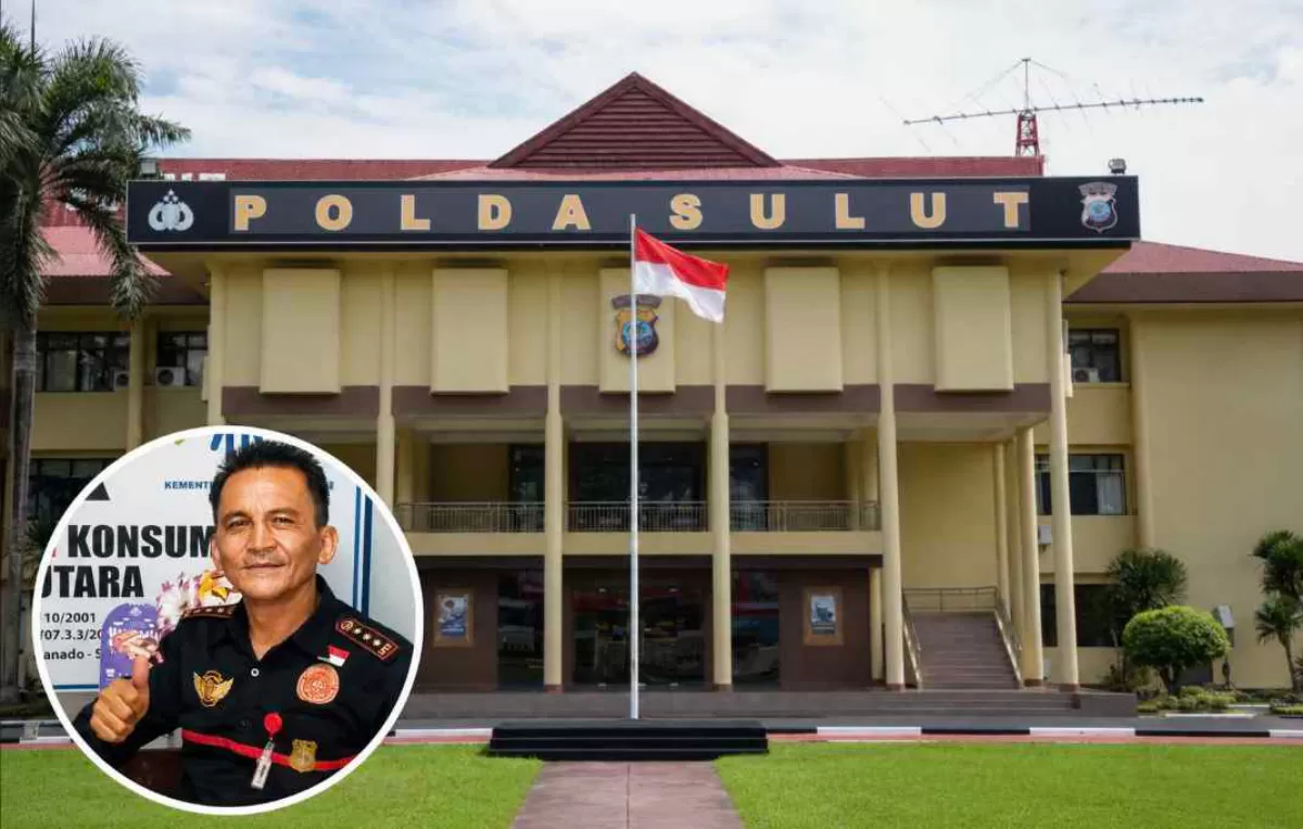 Gedung Polda Sulut, insert Advokat Eka Diky Mantik, S.PAK., LL.B., LL.M (dok.istimewa)