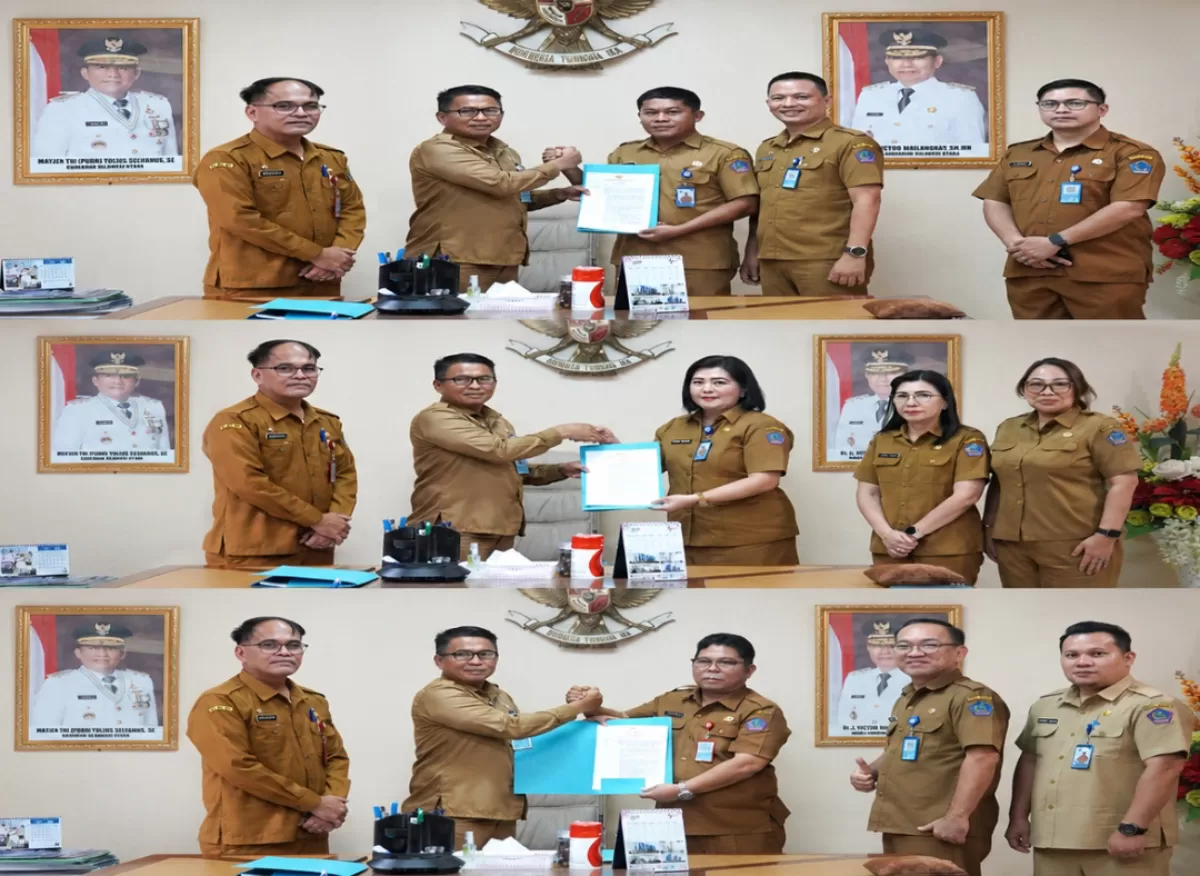 Penyerahan Surat Keputusan (SK) Pelaksana Tugas (Plt) diserahkan secara resmi melalui Sekretaris Daerah Provinsi Sulut, Tahlis Gallang, di Ruang Kerja Sekdaprov pada Selasa (21/7/2026). (dok.pemprov sulut)