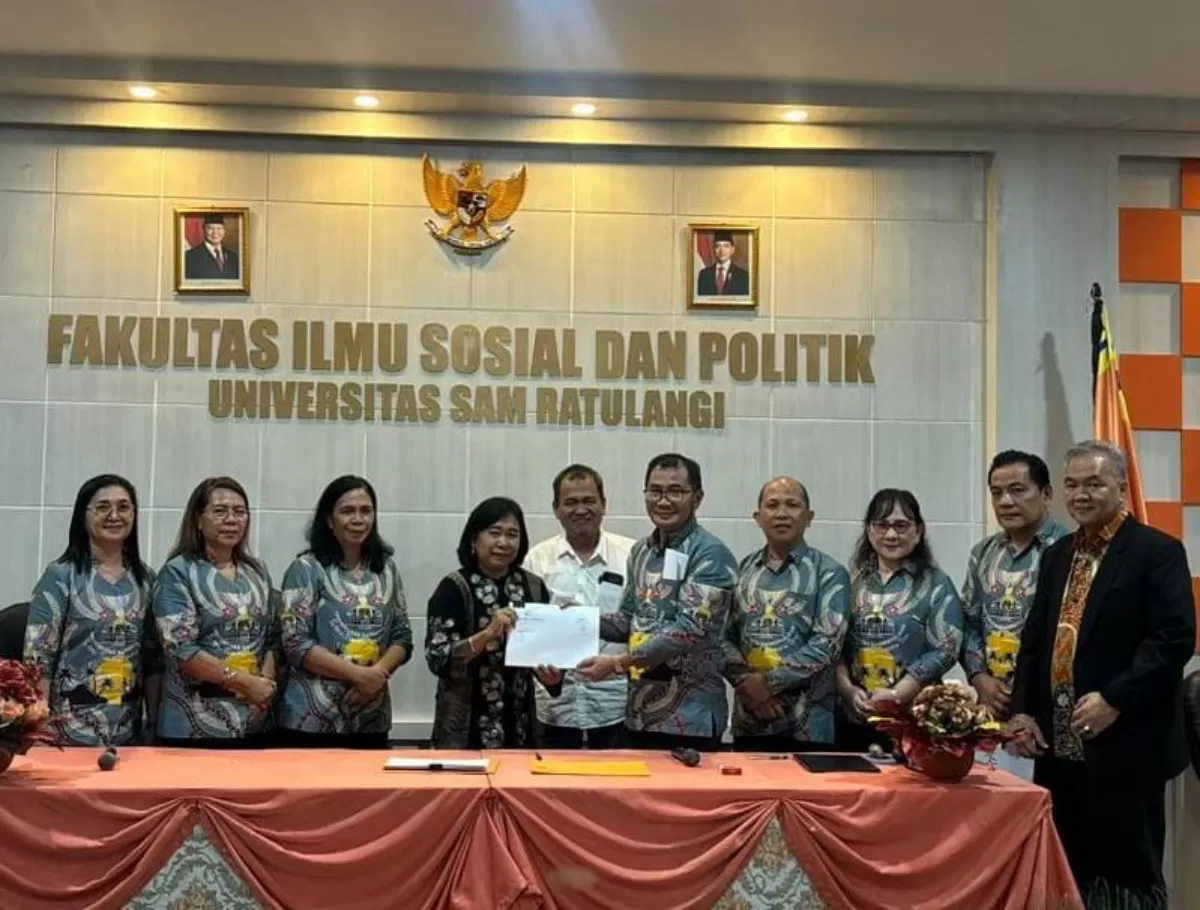 Fakultas Ilmu Sosial dan Ilmu Politik (FISIP) Universitas Sam Ratulangi (Unsrat), berhasil meraih predikat Akreditasi Unggul dari Lembaga Akreditasi Mandiri Sosial, Politik, Administrasi, dan Komunika (dok.istimewa)