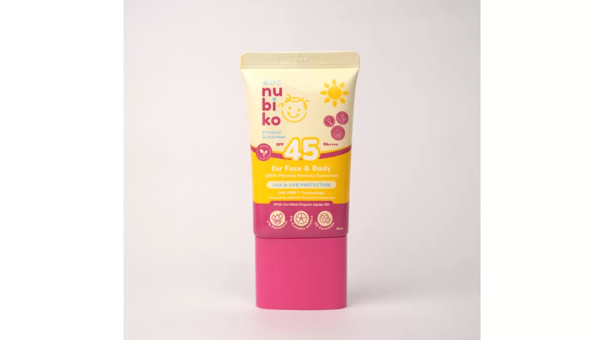 Sunscreen NUBIKO bisa menjadi pilihan orang tua untuk melindungi si kecil (Sunscreen NUBIKO)