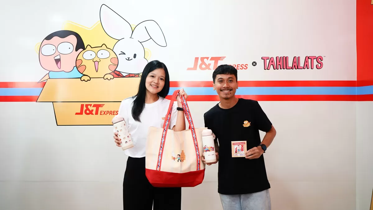 Kolaborasi J&T Express dan Tahilalats menghadirkan karakter Mao Mao bersama Ben dan Agoos untuk memeriahkan selebrasi 11 tahun J&T Express (J&T Express)