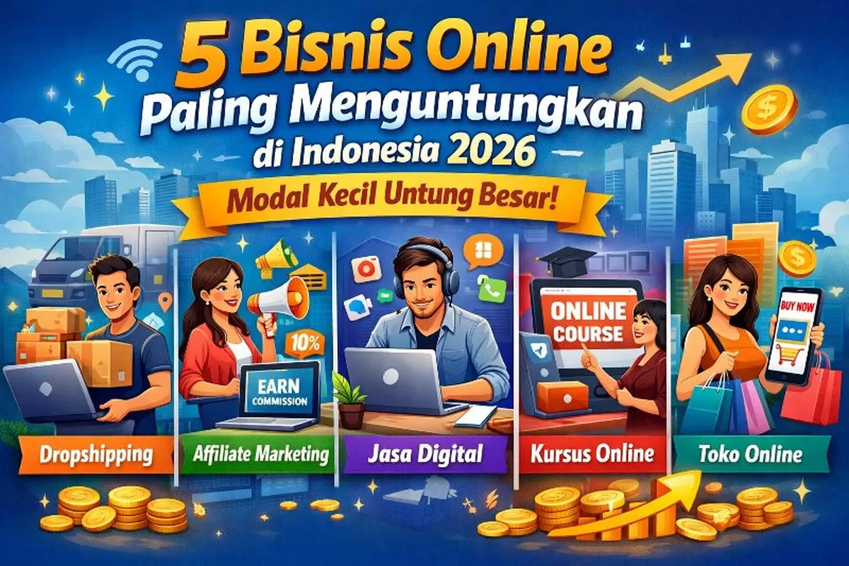 Nomor 3 Paling Laris! Ini 5 Bisnis Online yang Bikin Banyak Orang Kaya Mendadak | Foto : Ai