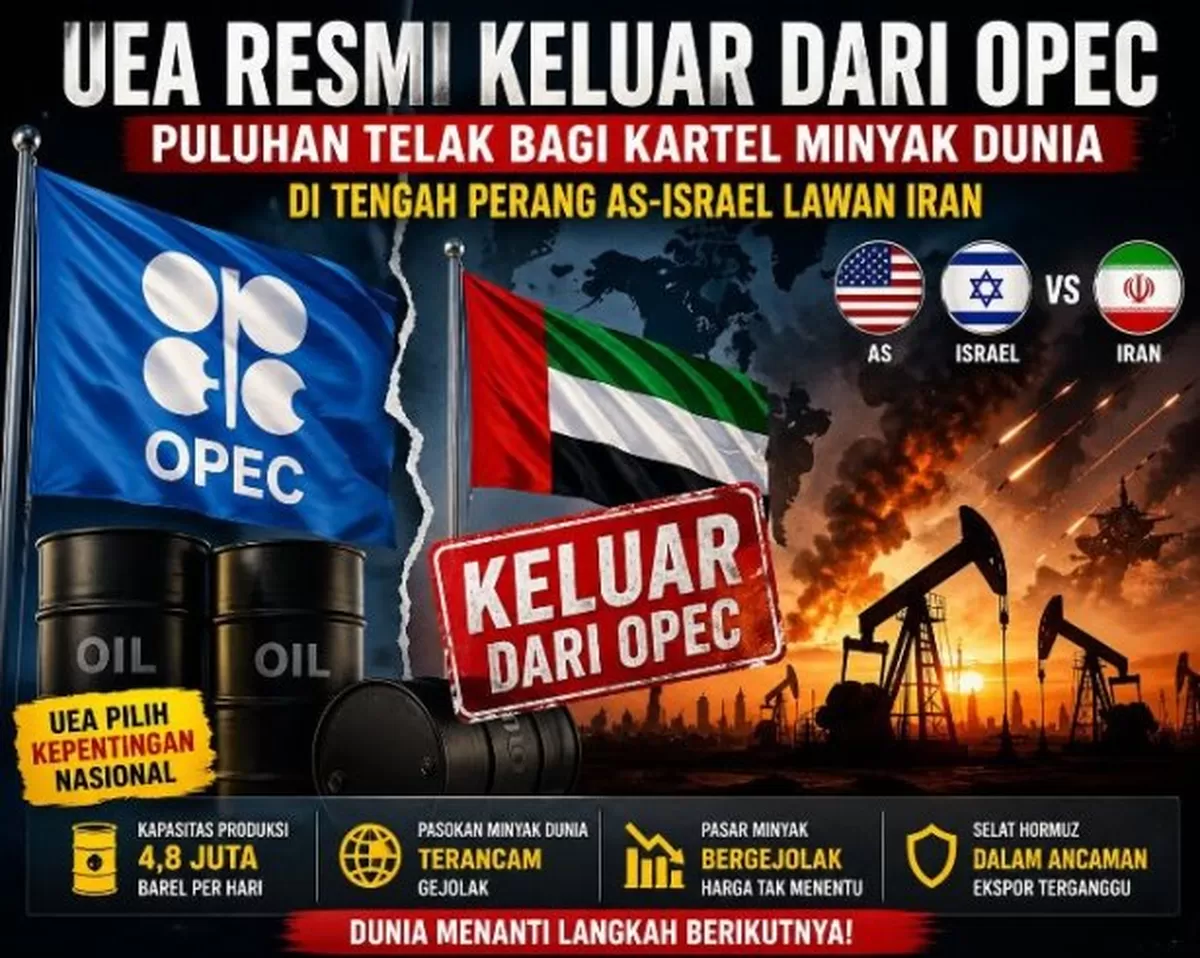 UEA Resmi Keluar dari OPEC, Guncang Pasar Minyak Dunia di Tengah Konflik Iran