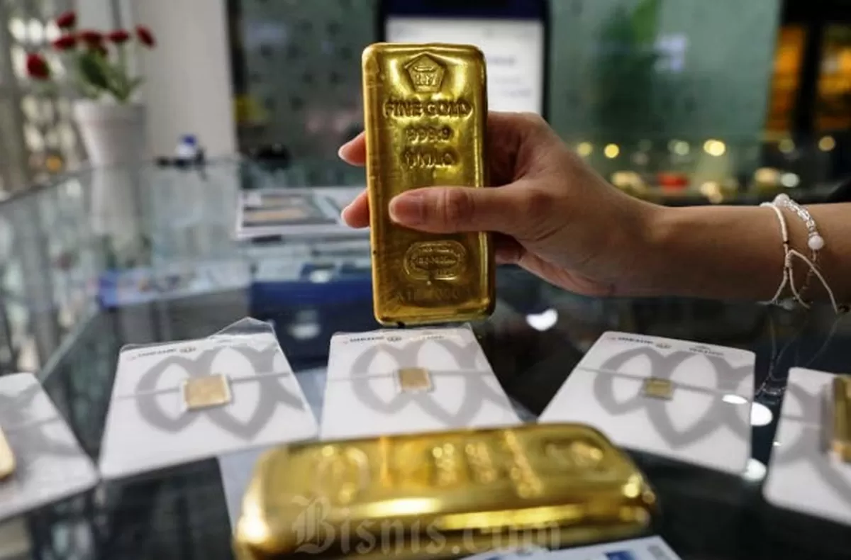 Harga Emas dan Perak Dunia Menguat, Pelemahan Ekonomi AS Jadi Pendorong Utama | Foto : Bisnis.com