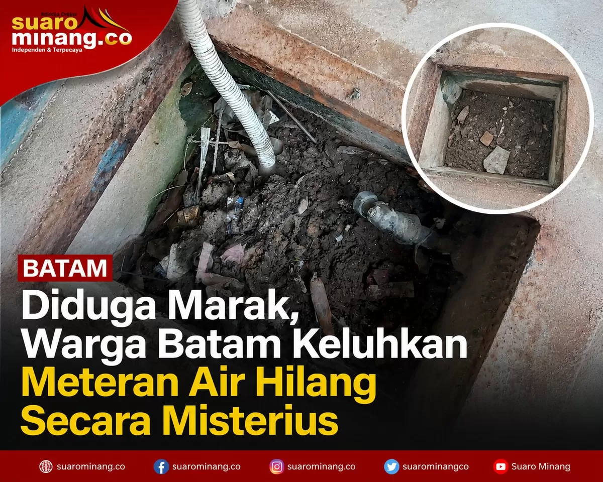 Diduga Marak, Warga Batam Keluhkan Meteran Air Hilang