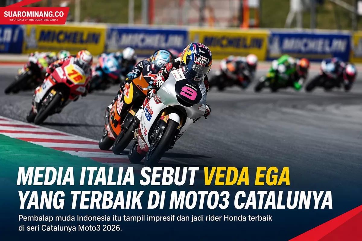 Media Italia Puji Veda Ega, Disebut Tampil Paling Menonjol di Moto3 Catalunya