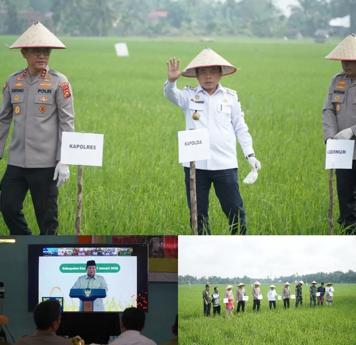 Presiden Prabowo Umumkan Indonesia Swasembada Pangan: Gubernur Al Haris Hadiri Tasyakuran Secara Virtual. ( Doc. Diskominfo Provinsi Jambi)