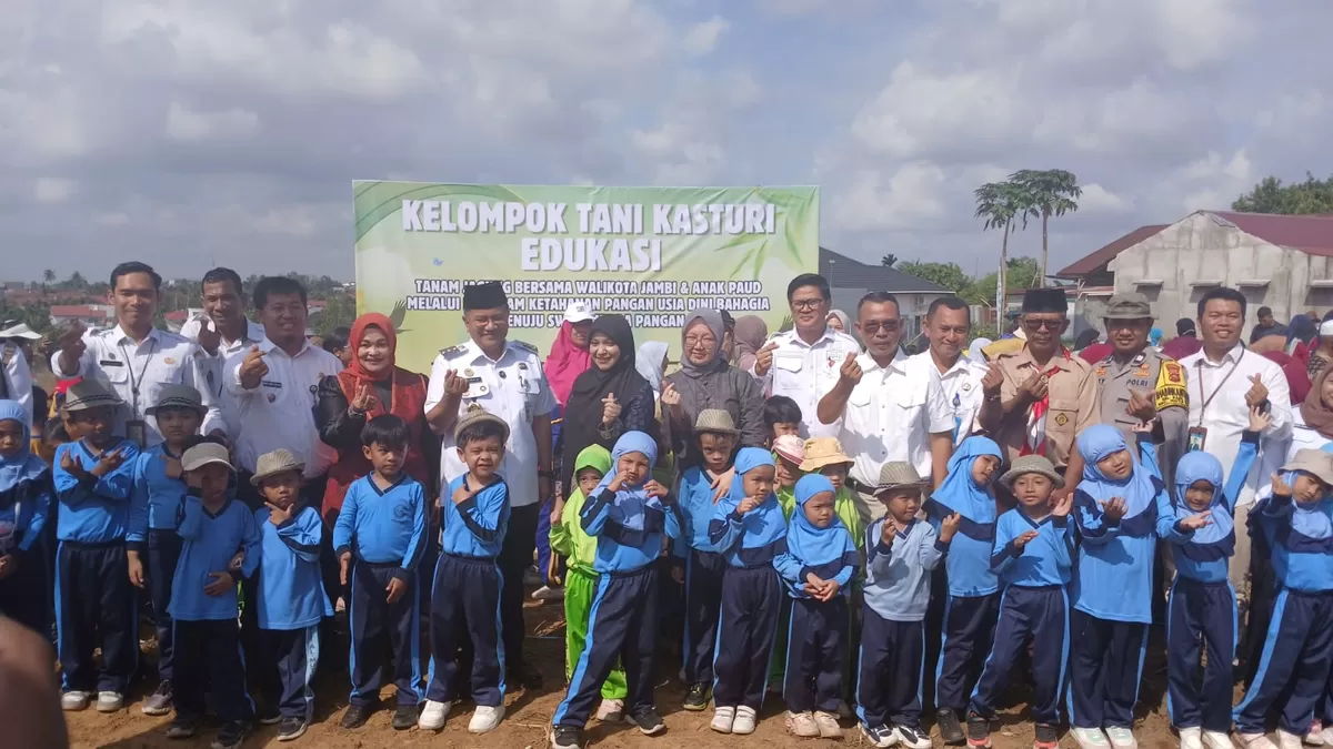 500 Paud Hadiri Edukasi Tanam Jagung di Poktan Kasturi. (Doc. Poktan Kasturi)
