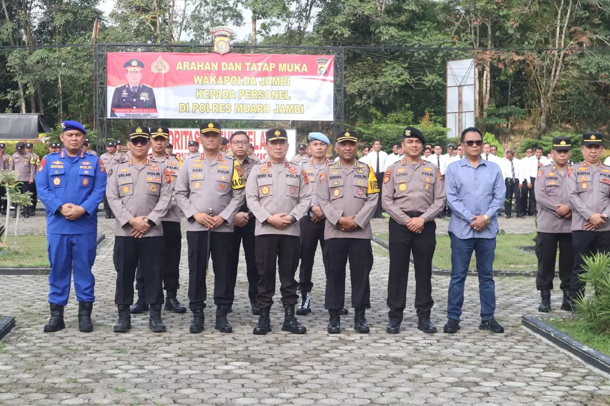 Wakapolda Jambi Kunjungi Polres Muaro Jambi. (Doc. Humas Polres Muaro Jambi)