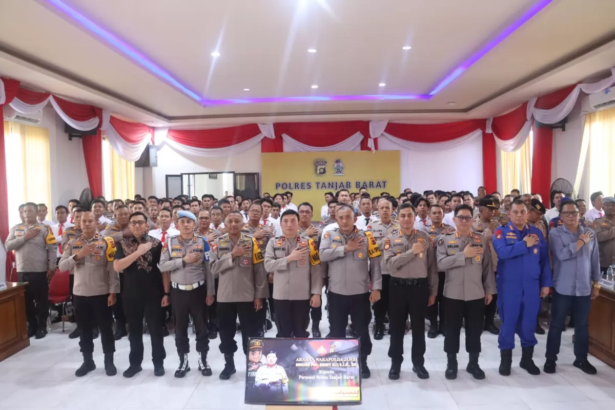 Wakapolda Jambi Kunker ke Polres Tanjab Barat. (Doc. Humas Polres Tanjab Barat)
