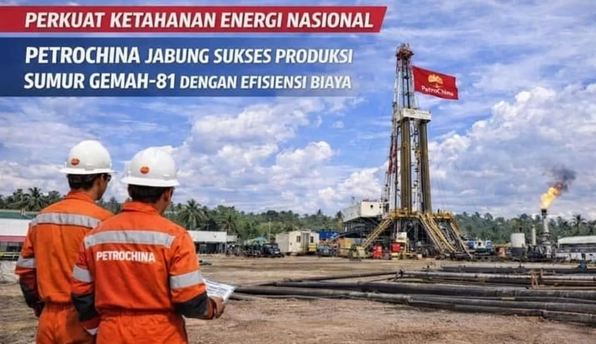 PetroChina Jabung Sukses Produksi Sumur Gemah-81 Dengan Efisiensi Biaya. (Doc. EN )
