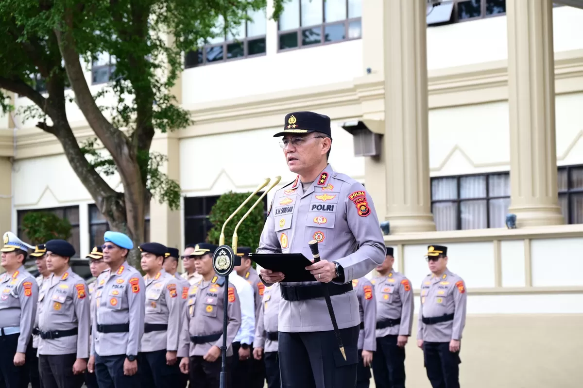 Kapolda Jambi Pimpin Upacara Bendera Kesadaran Nasional. (Doc. Humas Polda Jambi)