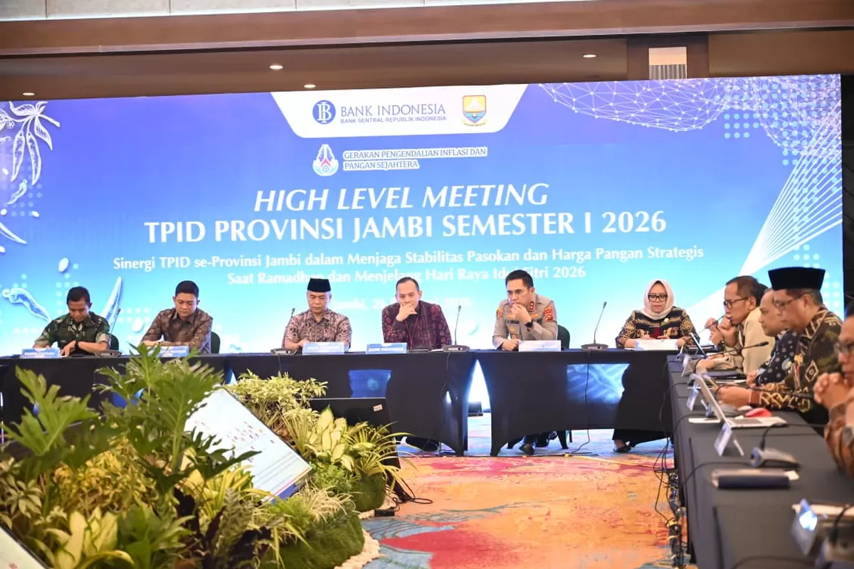 Danrem 042/Gapu Hadiri High Level Meeting TPID Provinsi Jambi 2026. (Doc. Penrem 042/Gapu)
