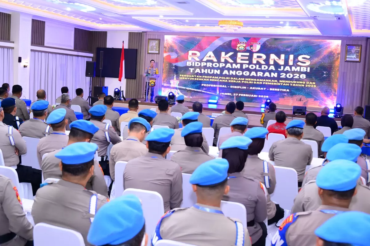 Kapolda Jambi Buka Rakernis Bidpropam 2026. (Doc. Humas Polda Jambi)