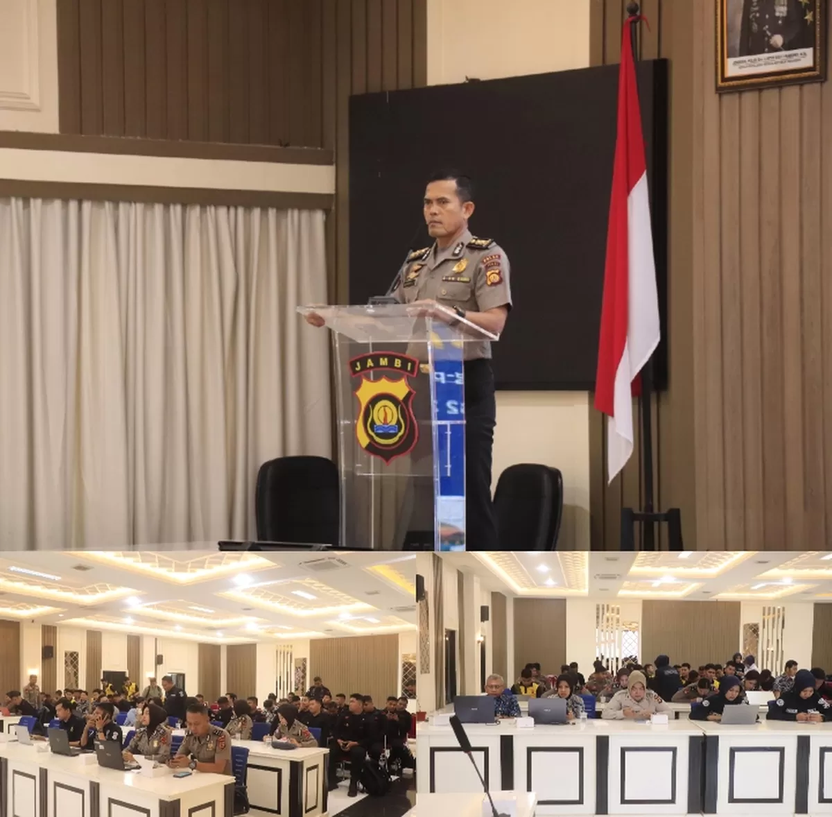 Bidhumas Polda Jambi Gelar E-Learning Kehumasan. (Doc. Humas Polda Jambi)