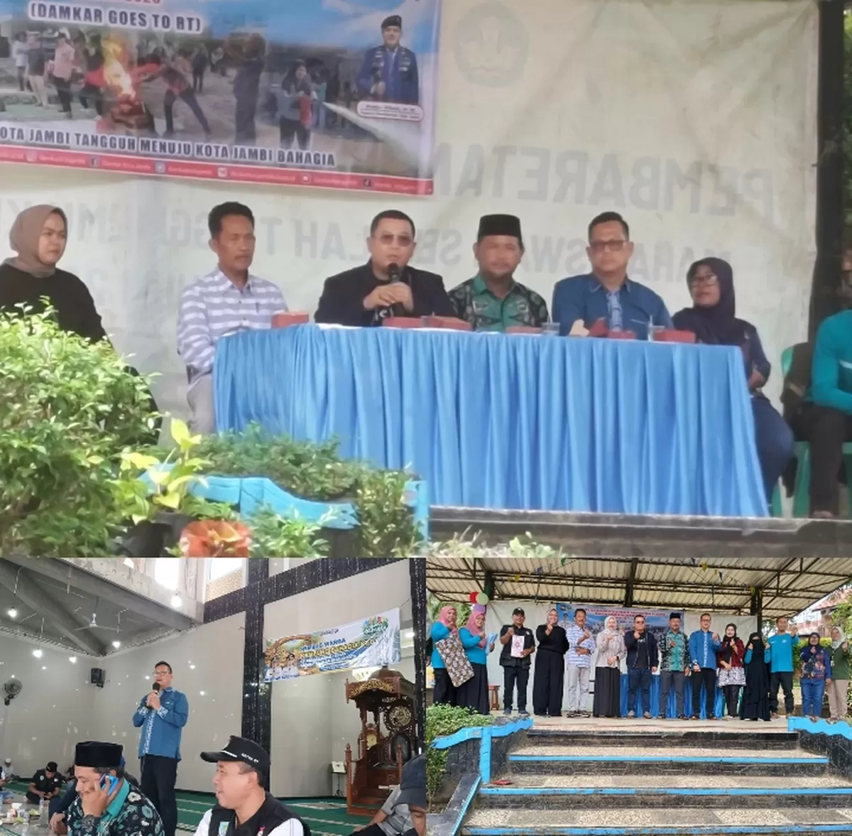 Lurah Kenali Besar Dampingi Camat Alam Barajo Hadiri Rangkaian Rembug Kampung Bahagia dan Sosialisasi Lingkungan.  (Doc. FR)