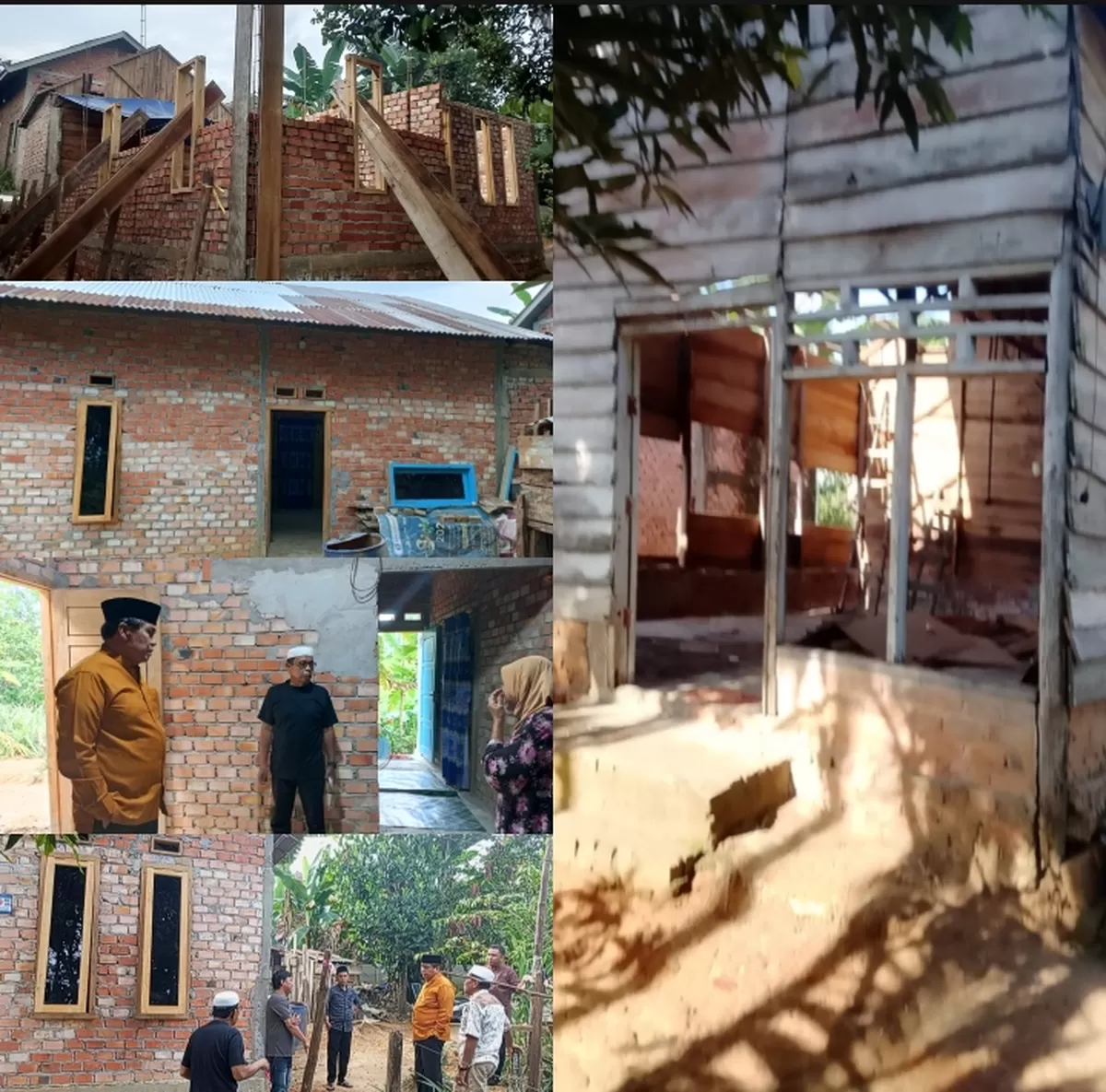 HBA Bedah Rumah Kameramen Jambi TV di Talang Gulo. (Doc. Sudutjambi.com)