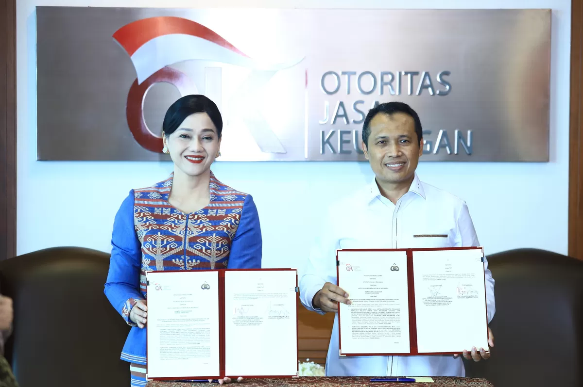 OJK DAN BARESKRIM POLRI PERKUAT KERJA SAMA PENEGAKAN HUKUM DI SEKTOR JASA KEUANGAN. (Doc. Humas OJK)