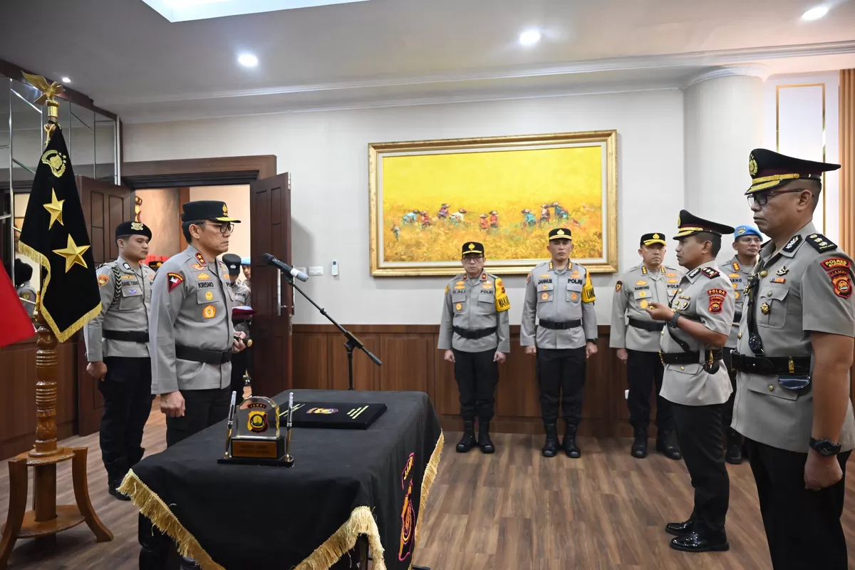 Kapolda Jambi Pimpin Sertijab Kapolres Bungo yang Baru. (Doc. Humas Polda Jambi)