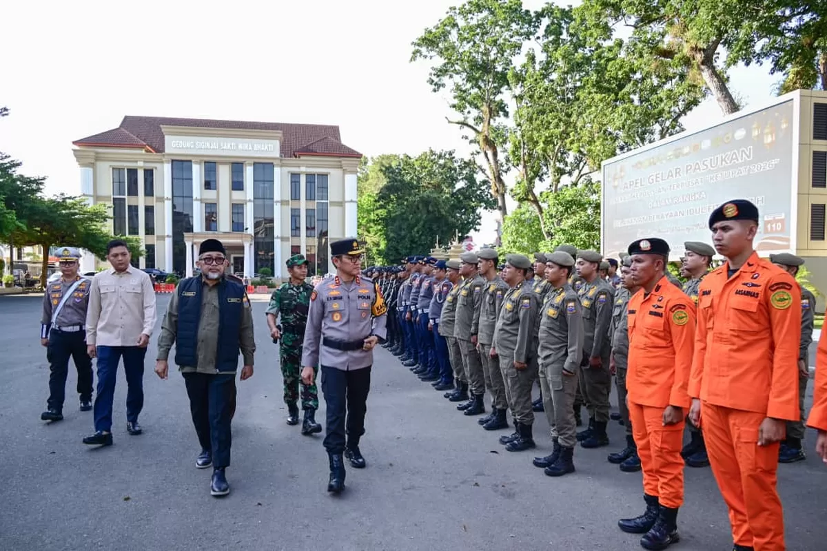 Polda Jambi Gelar Apel Pasukan Operasi Ketupat 2026. (Doc. Humas Polda Jambi)
