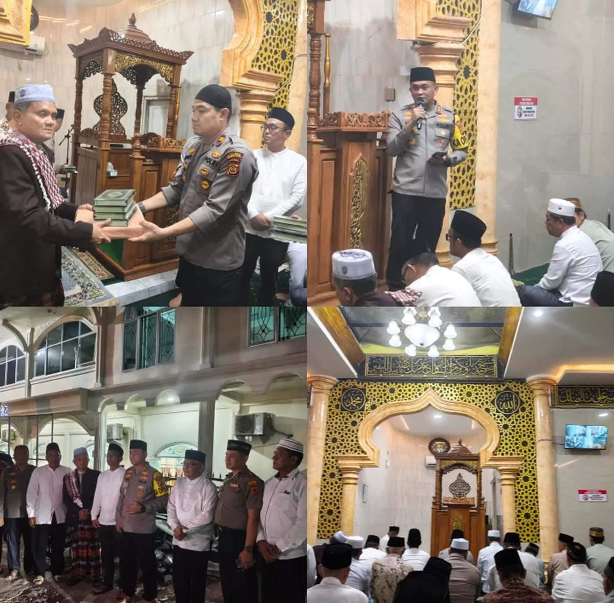 Polres Muaro Jambi Gelar Tarawih Keliling di Jaluko . (Doc. Humas Polres Muaro Jambi)