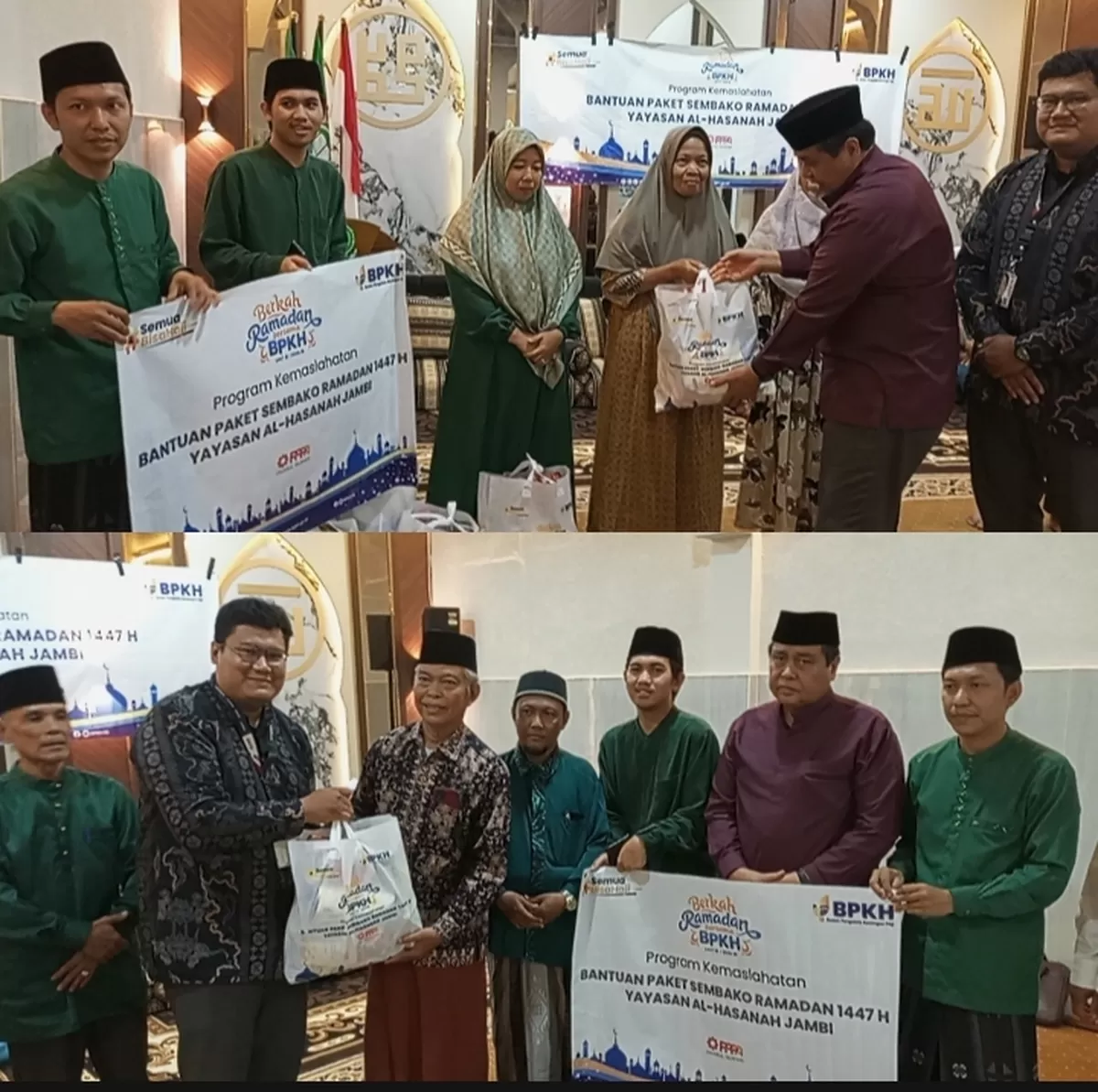 HBA dan PPPA Daarul Qur’an berikan sembako kepada Guru Ponpes As’ad . (Doc. Sudutjambi.com)