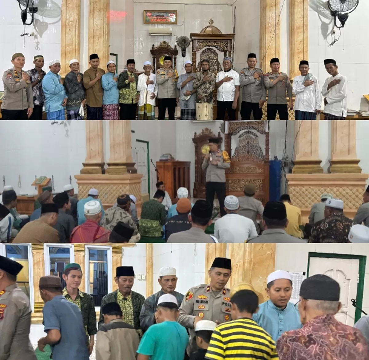 Wakapolres Muaro Jambi Safari Ramadan di Tangkit. (Doc. Humas Polres Muaro Jambi)